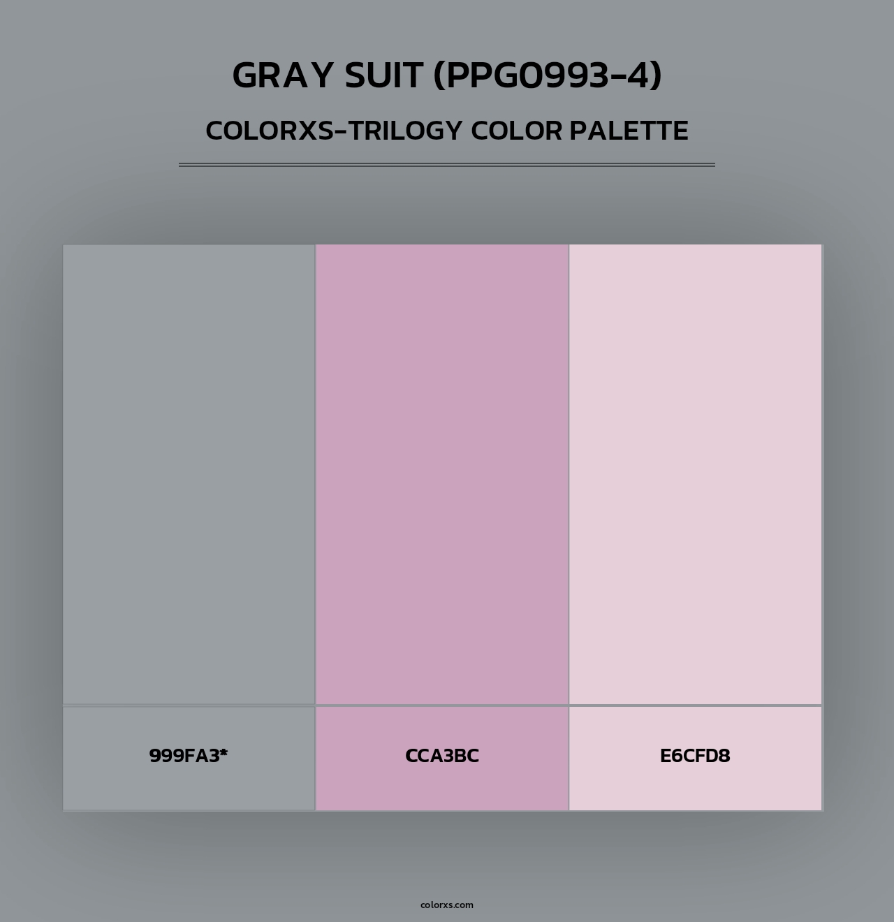 Gray Suit (PPG0993-4) - Colorxs Trilogy Palette
