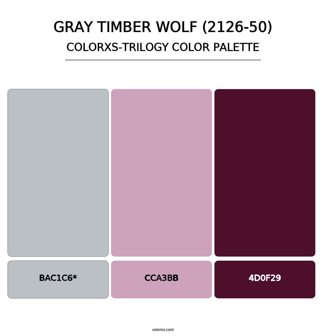 Gray Timber Wolf (2126-50) - Colorxs Trilogy Palette