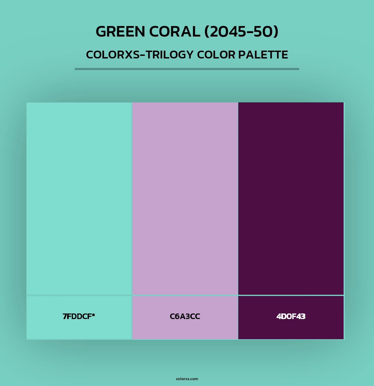 Green Coral (2045-50) - Colorxs Trilogy Palette