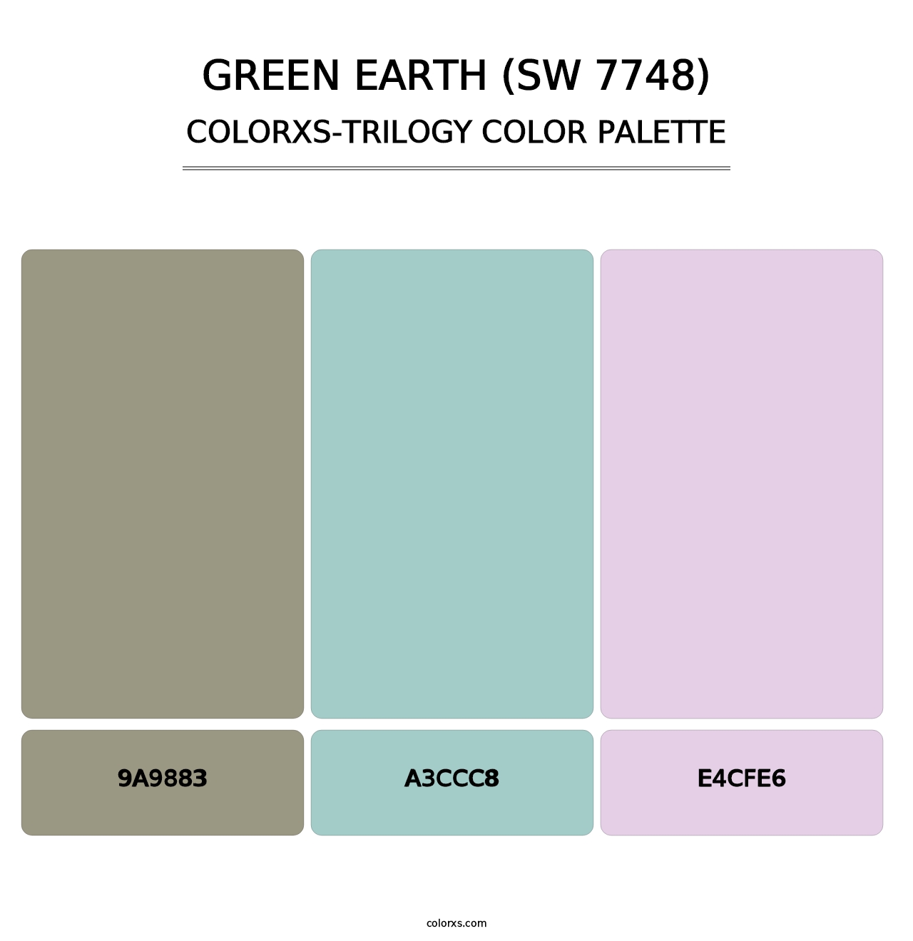 Green Earth (SW 7748) - Colorxs Trilogy Palette