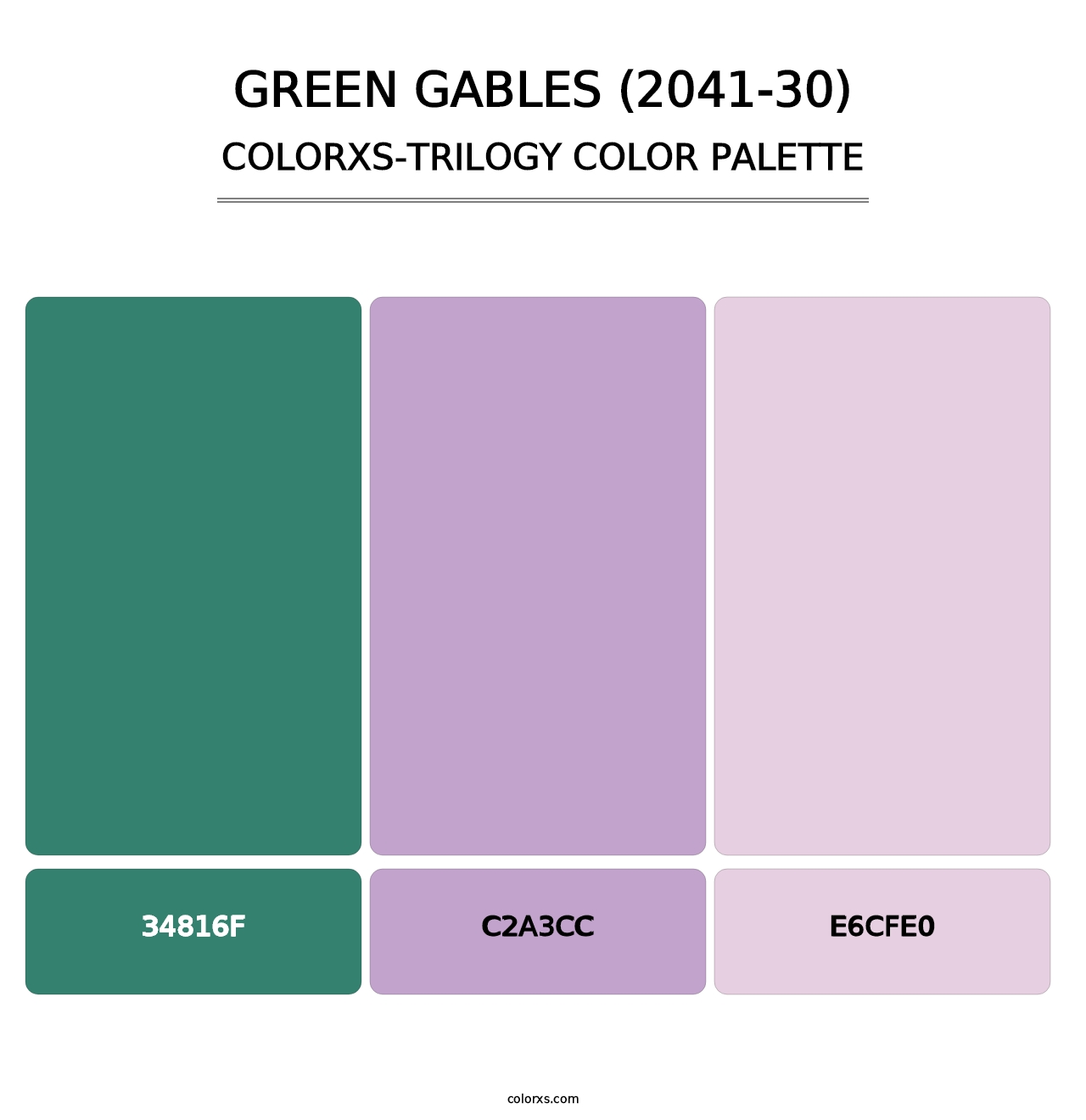 Green Gables (2041-30) - Colorxs Trilogy Palette