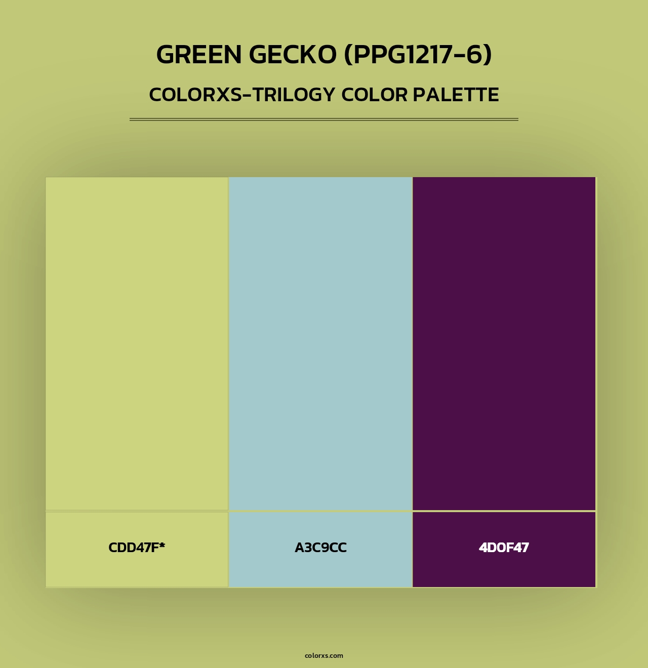 Green Gecko (PPG1217-6) - Colorxs Trilogy Palette