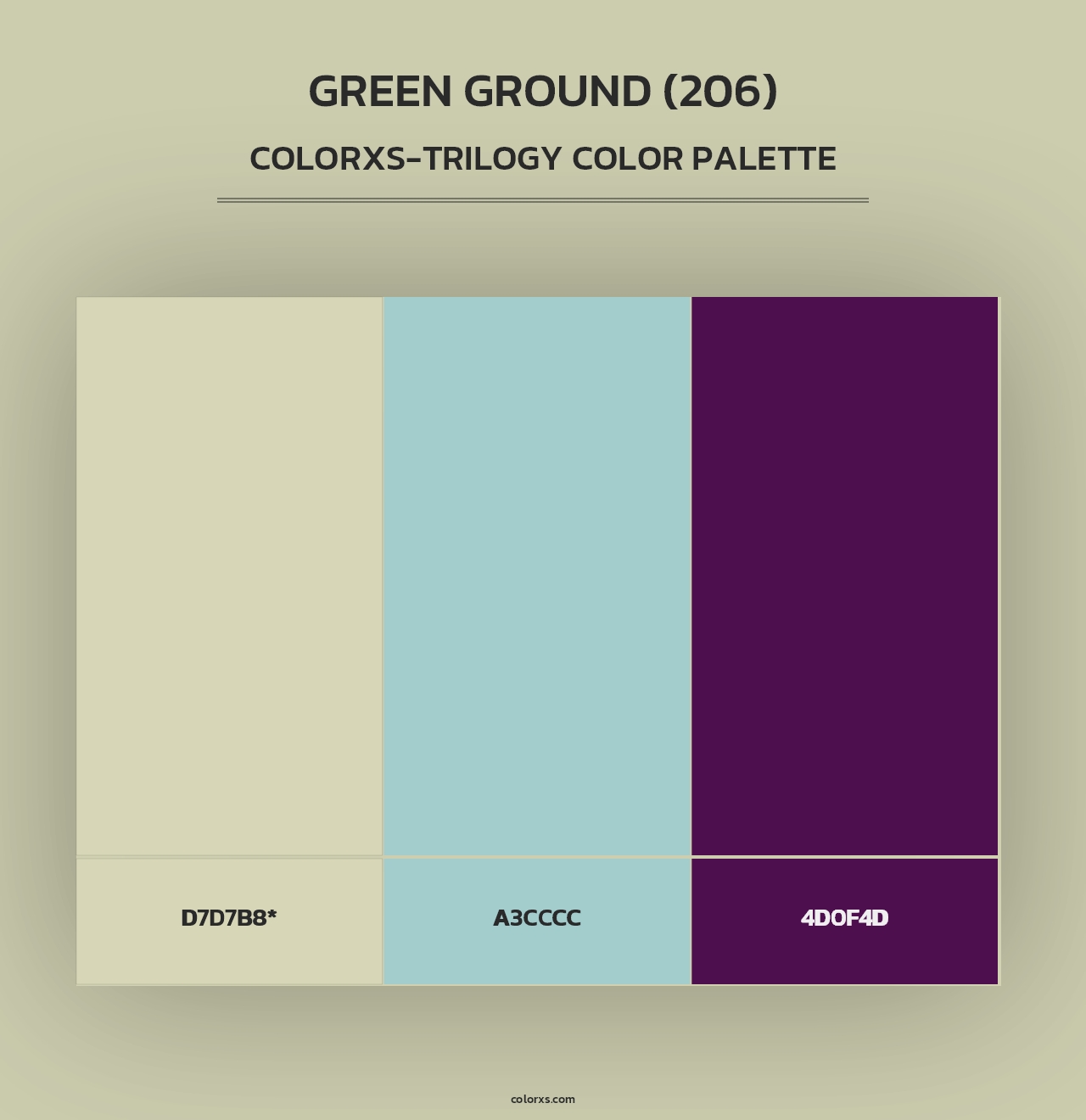 Green Ground (206) - Colorxs Trilogy Palette