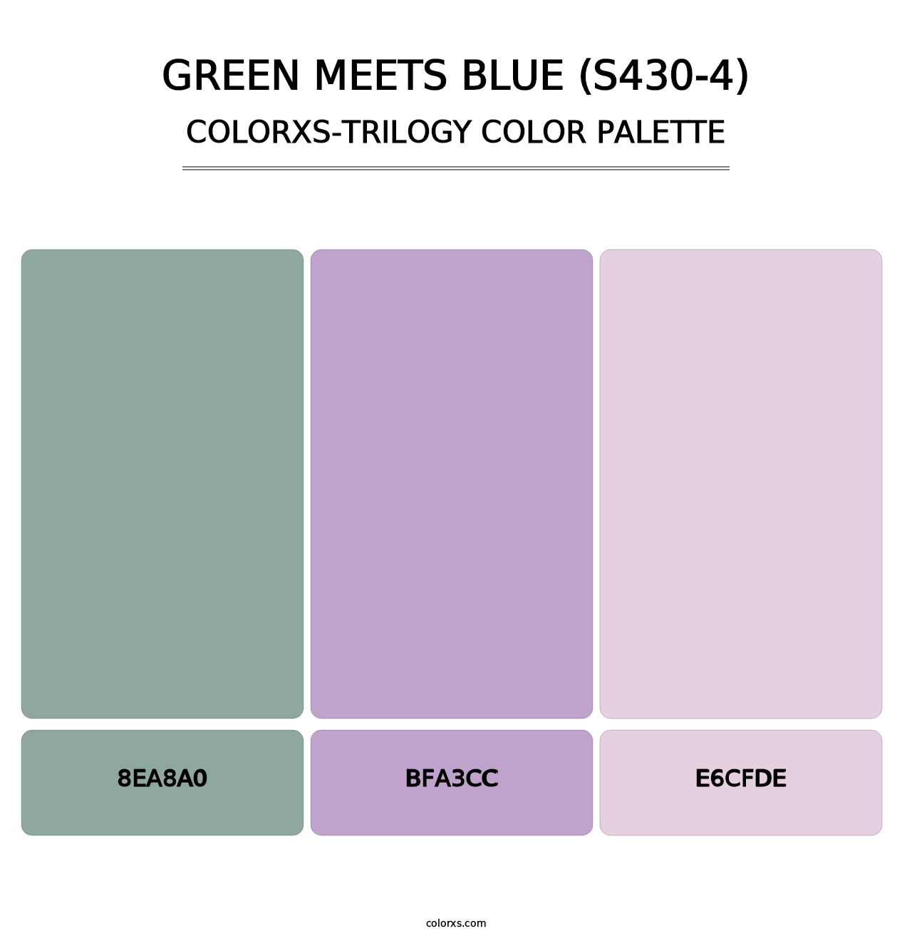 Green Meets Blue (S430-4) - Colorxs Trilogy Palette