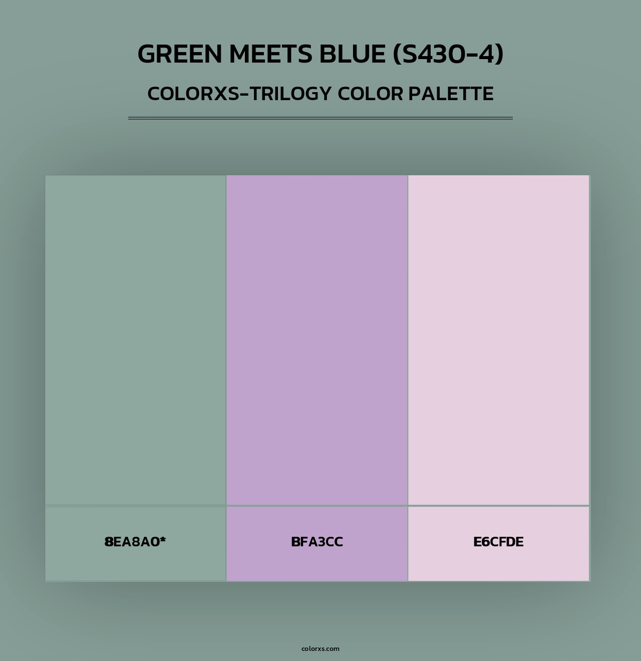 Green Meets Blue (S430-4) - Colorxs Trilogy Palette