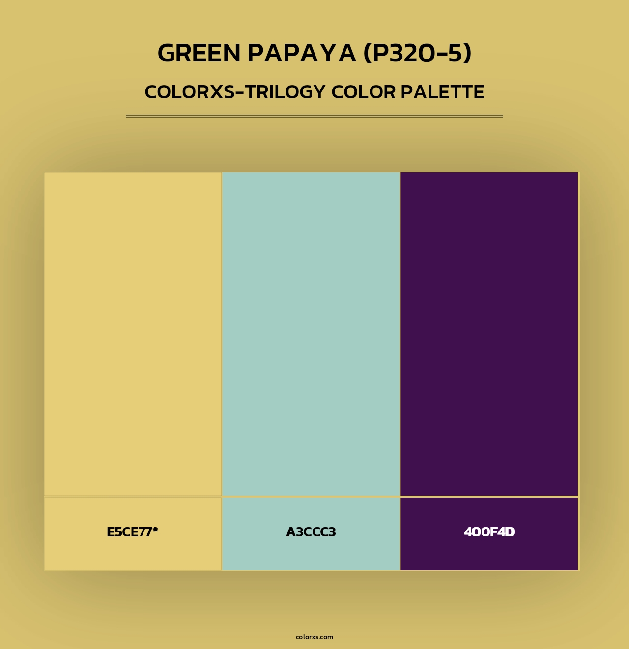 Green Papaya (P320-5) - Colorxs Trilogy Palette