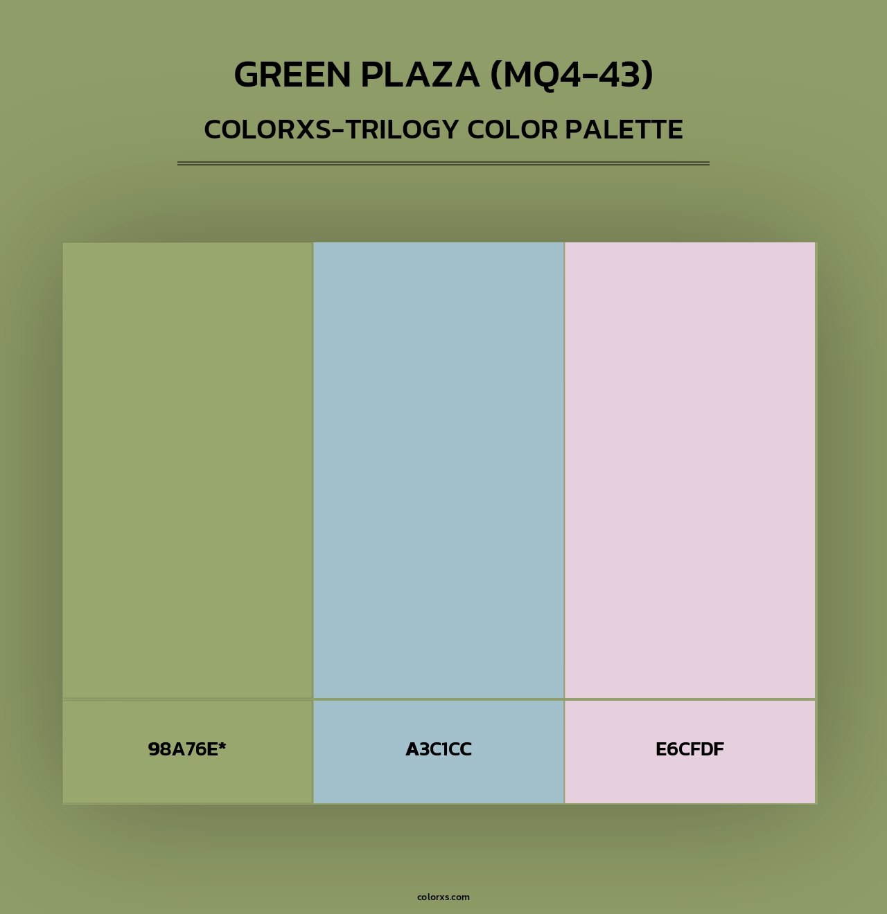 Green Plaza (MQ4-43) - Colorxs Trilogy Palette