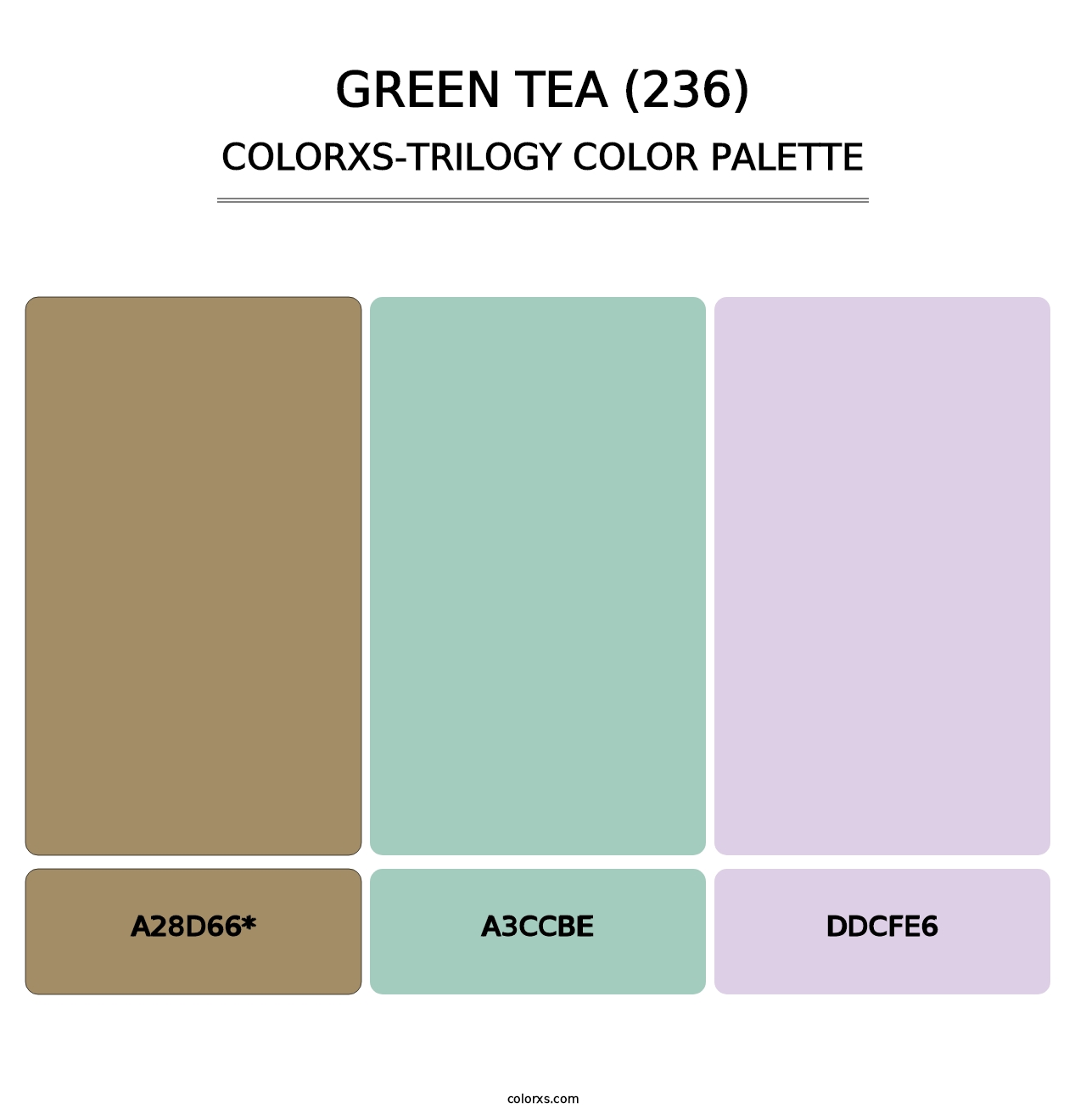 Green Tea (236) - Colorxs Trilogy Palette