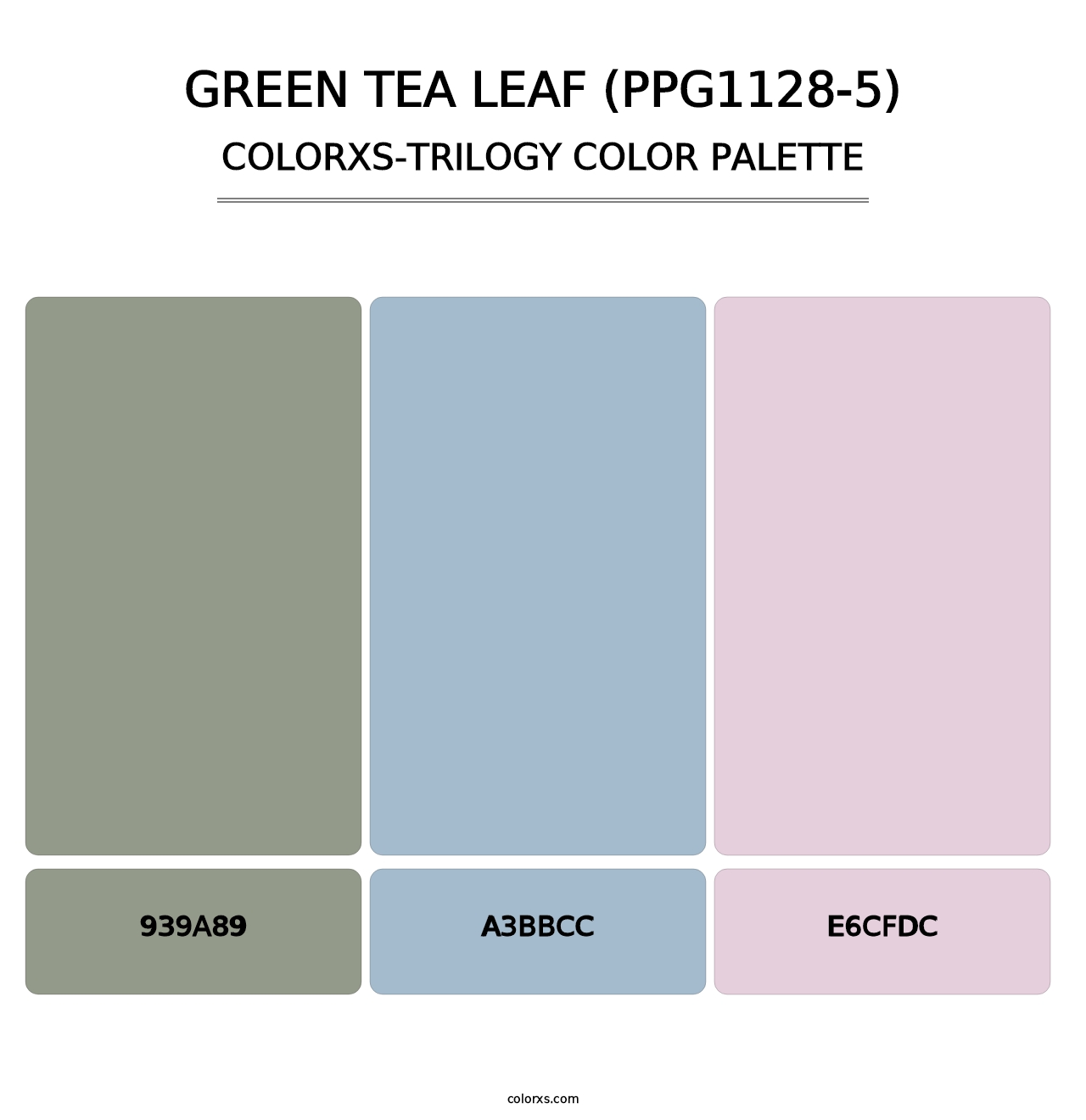 Green Tea Leaf (PPG1128-5) - Colorxs Trilogy Palette