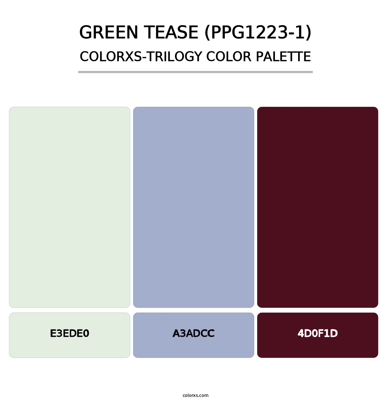 Green Tease (PPG1223-1) - Colorxs Trilogy Palette