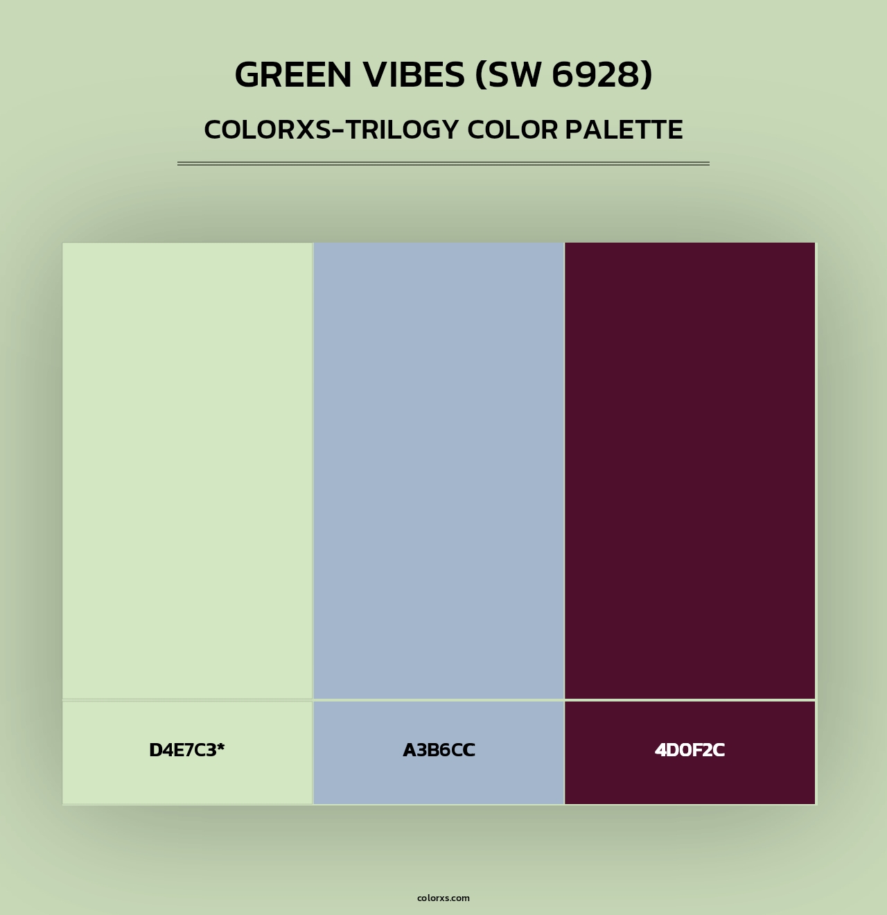 Green Vibes (SW 6928) - Colorxs Trilogy Palette