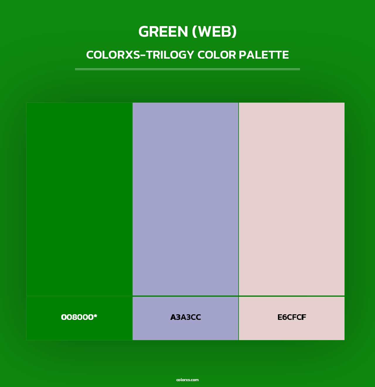 Green (Web) - Colorxs Trilogy Palette