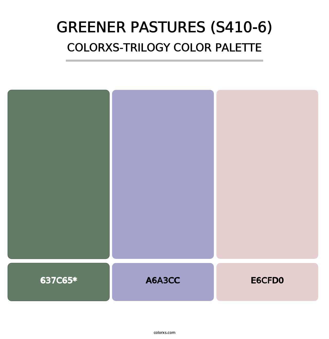 Greener Pastures (S410-6) - Colorxs Trilogy Palette