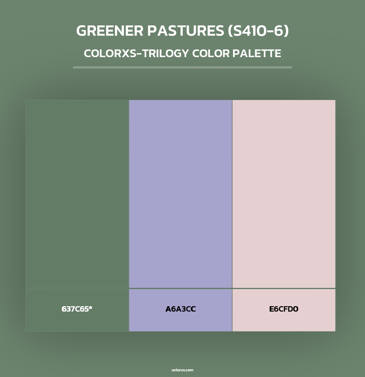 Greener Pastures (S410-6) - Colorxs Trilogy Palette