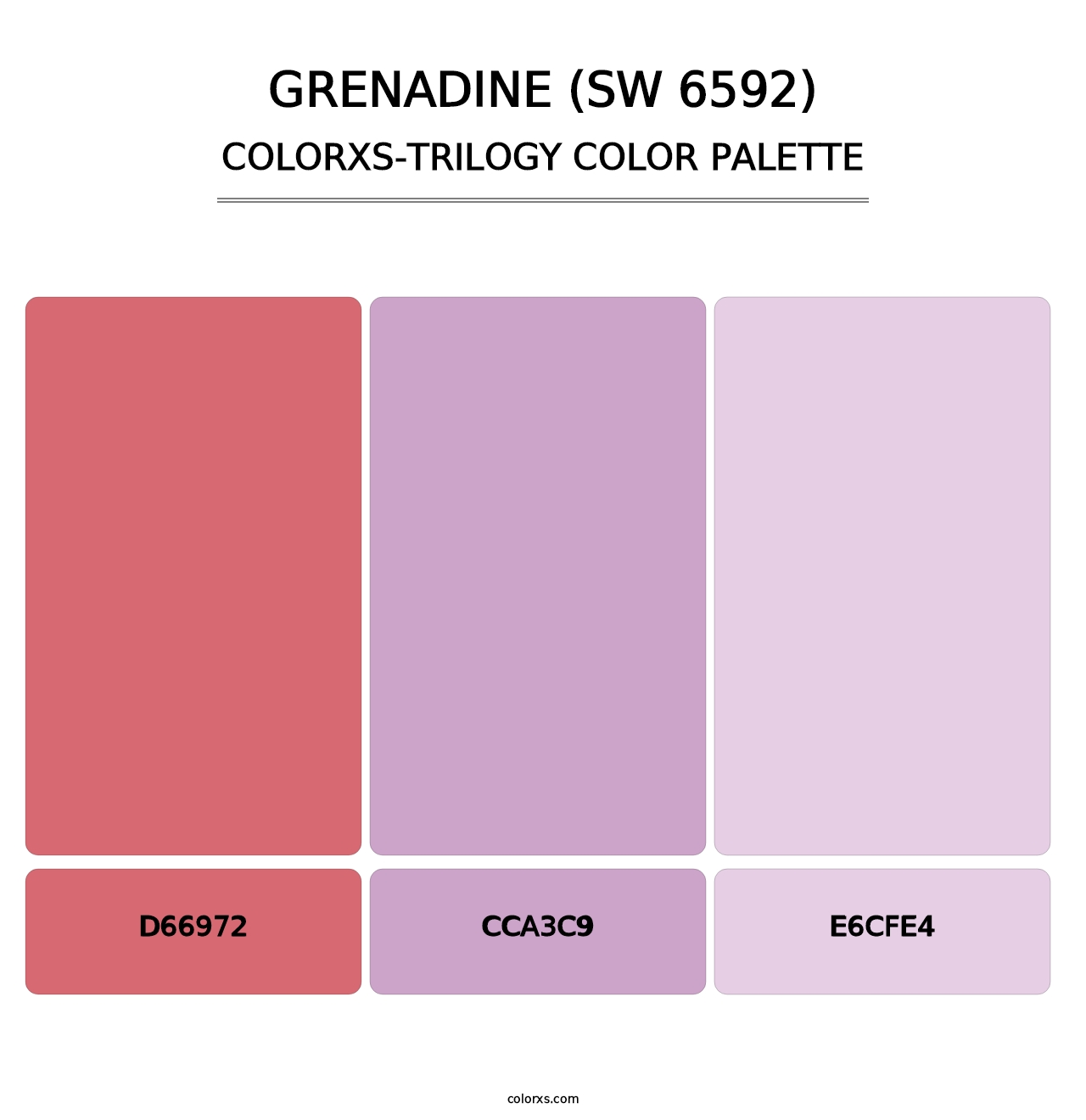 Grenadine (SW 6592) - Colorxs Trilogy Palette
