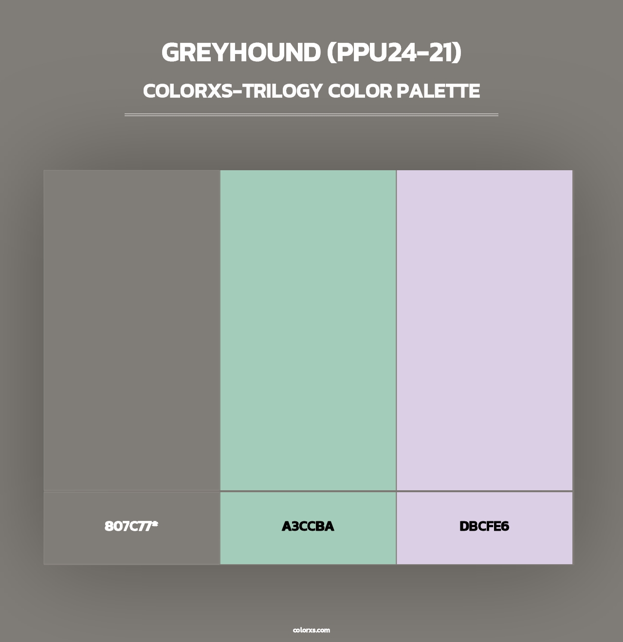 Greyhound (PPU24-21) - Colorxs Trilogy Palette