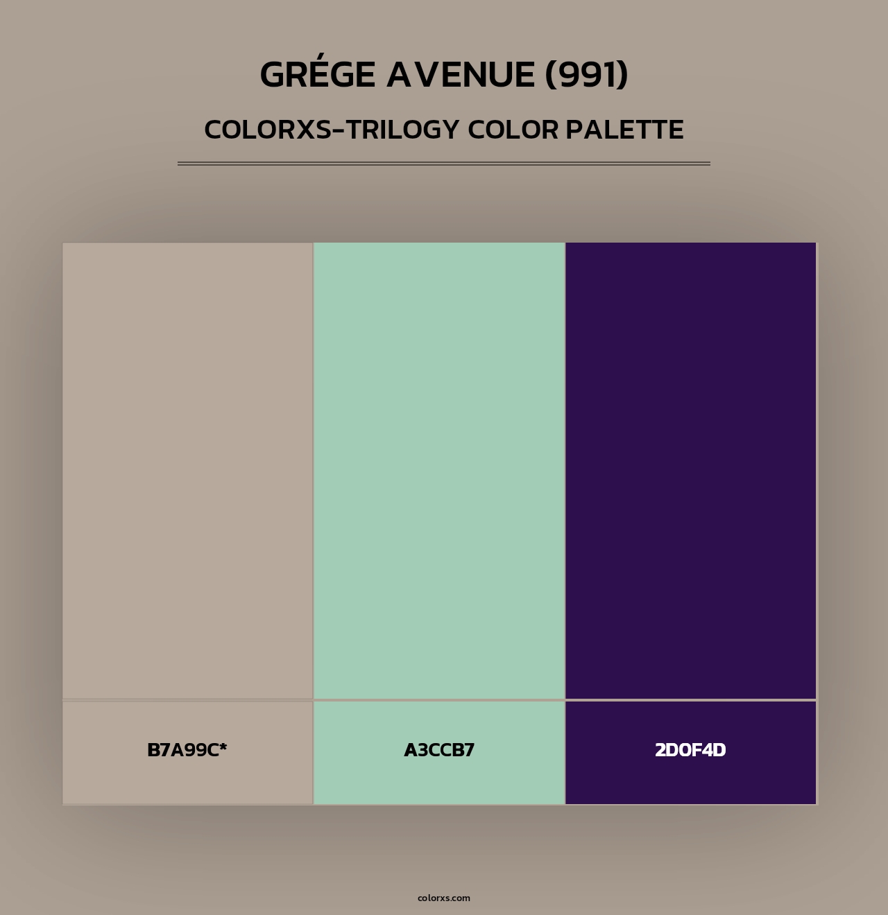Grége Avenue (991) - Colorxs Trilogy Palette