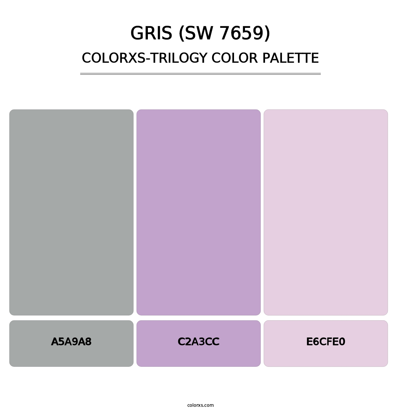 Gris (SW 7659) - Colorxs Trilogy Palette