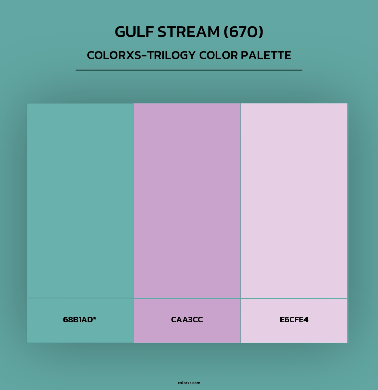 Gulf Stream (670) - Colorxs Trilogy Palette