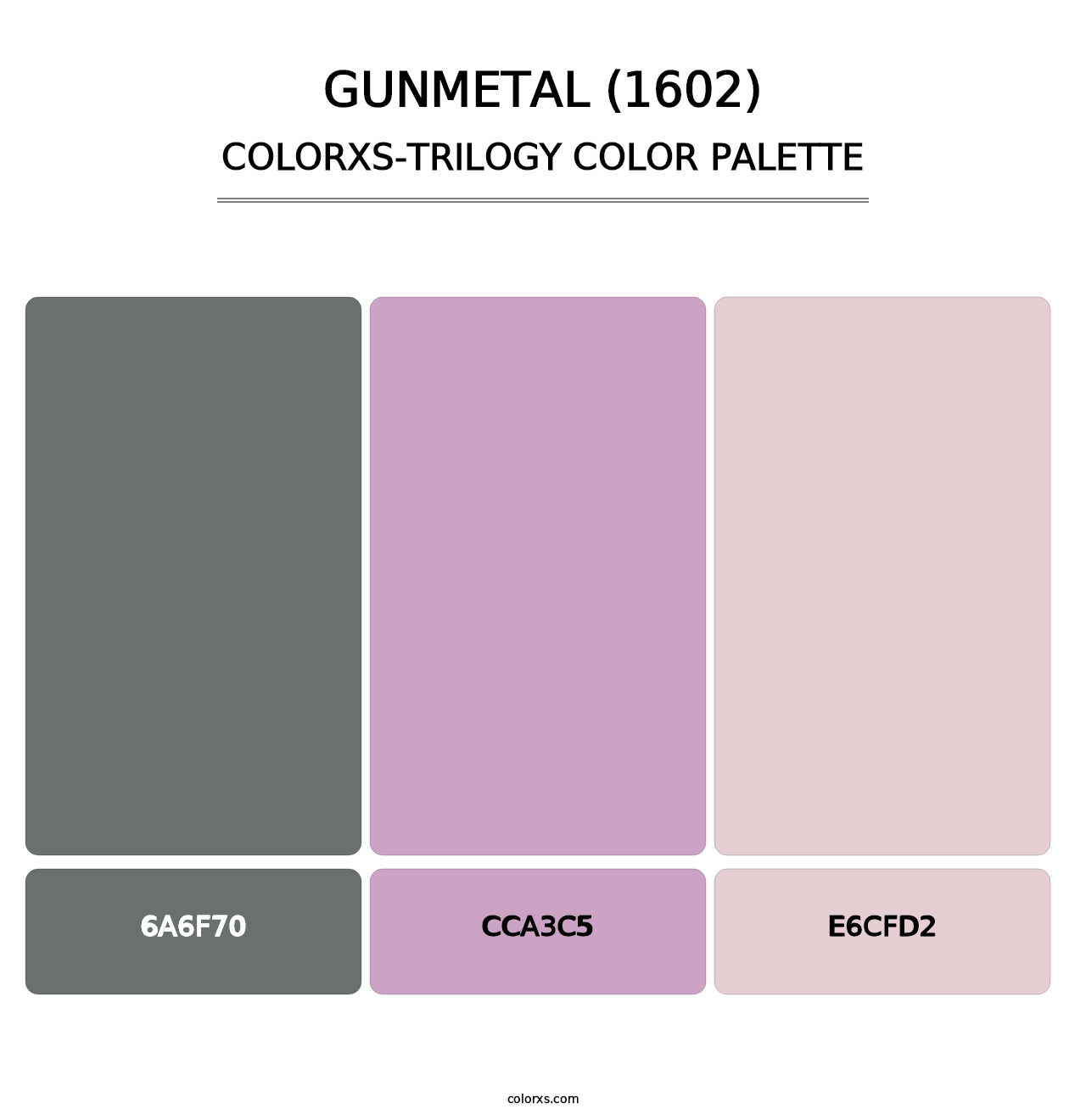 Gunmetal (1602) - Colorxs Trilogy Palette