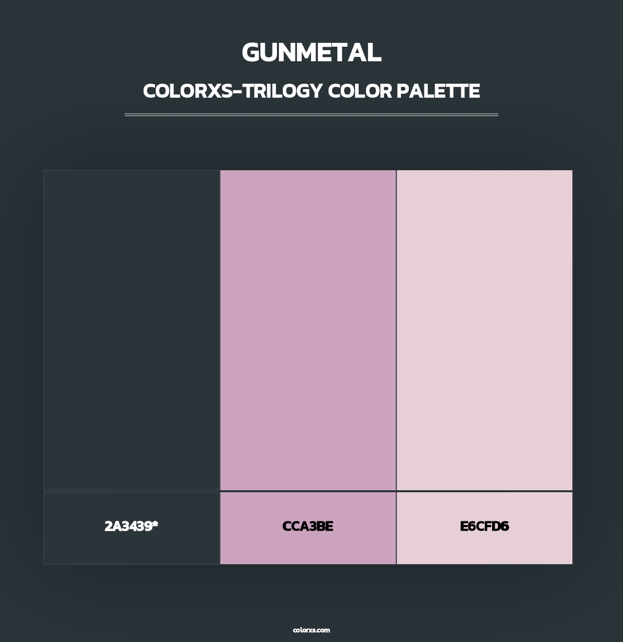 Gunmetal - Colorxs Trilogy Palette