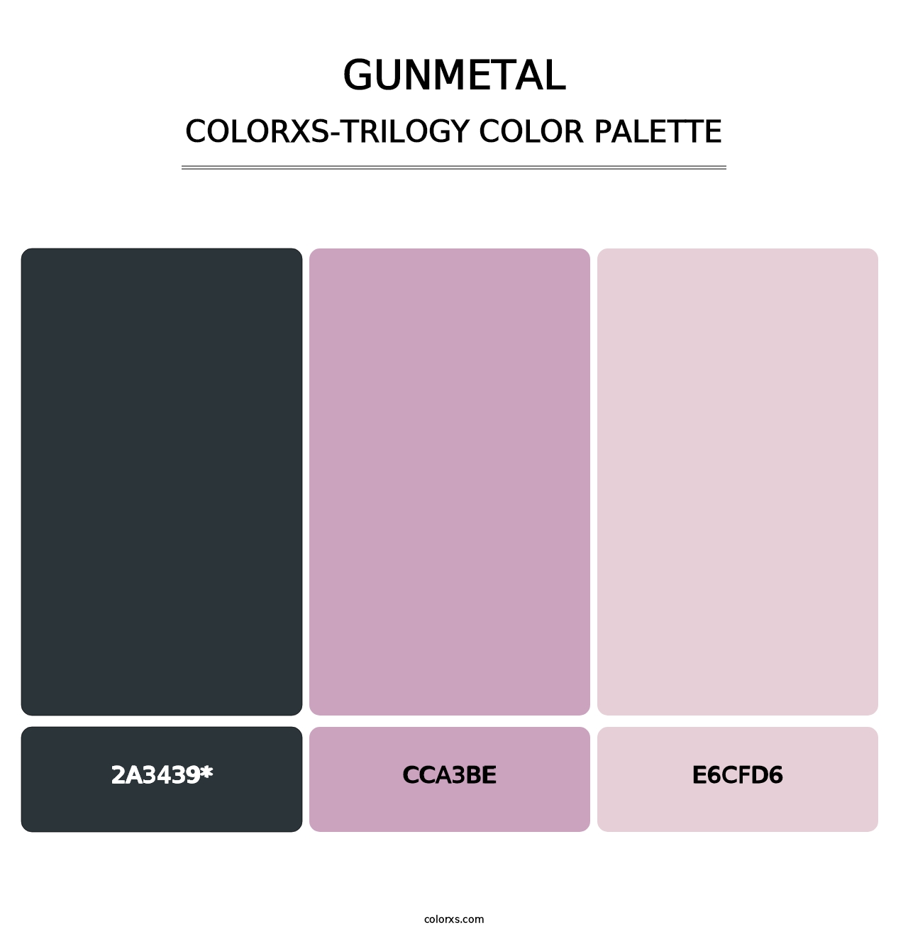 Gunmetal - Colorxs Trilogy Palette