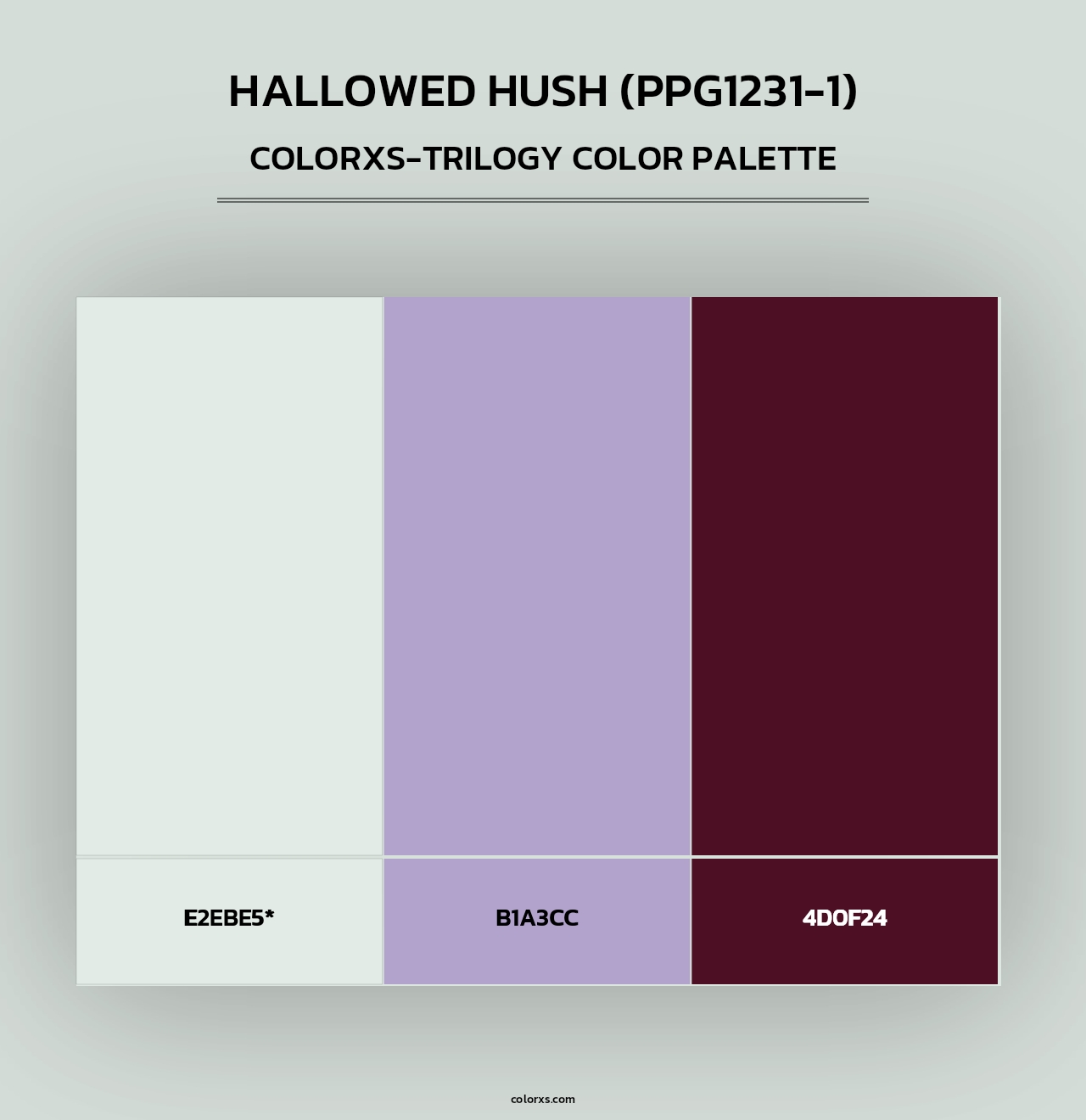 Hallowed Hush (PPG1231-1) - Colorxs Trilogy Palette