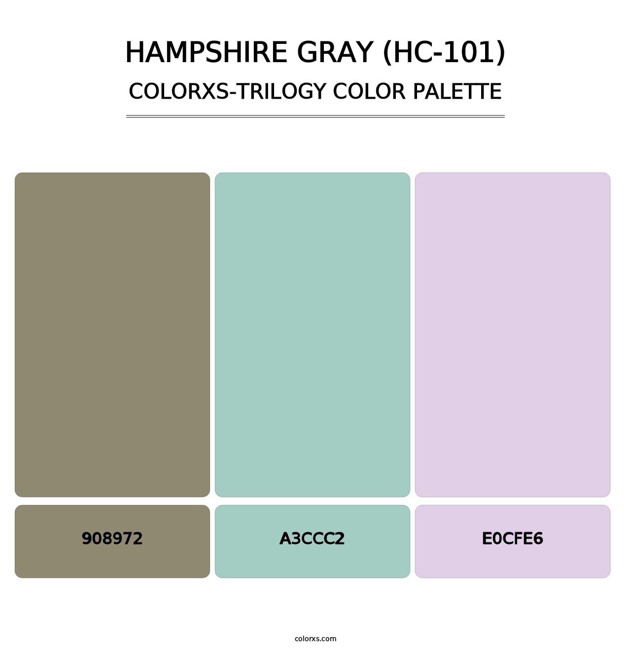 Hampshire Gray (HC-101) - Colorxs Trilogy Palette