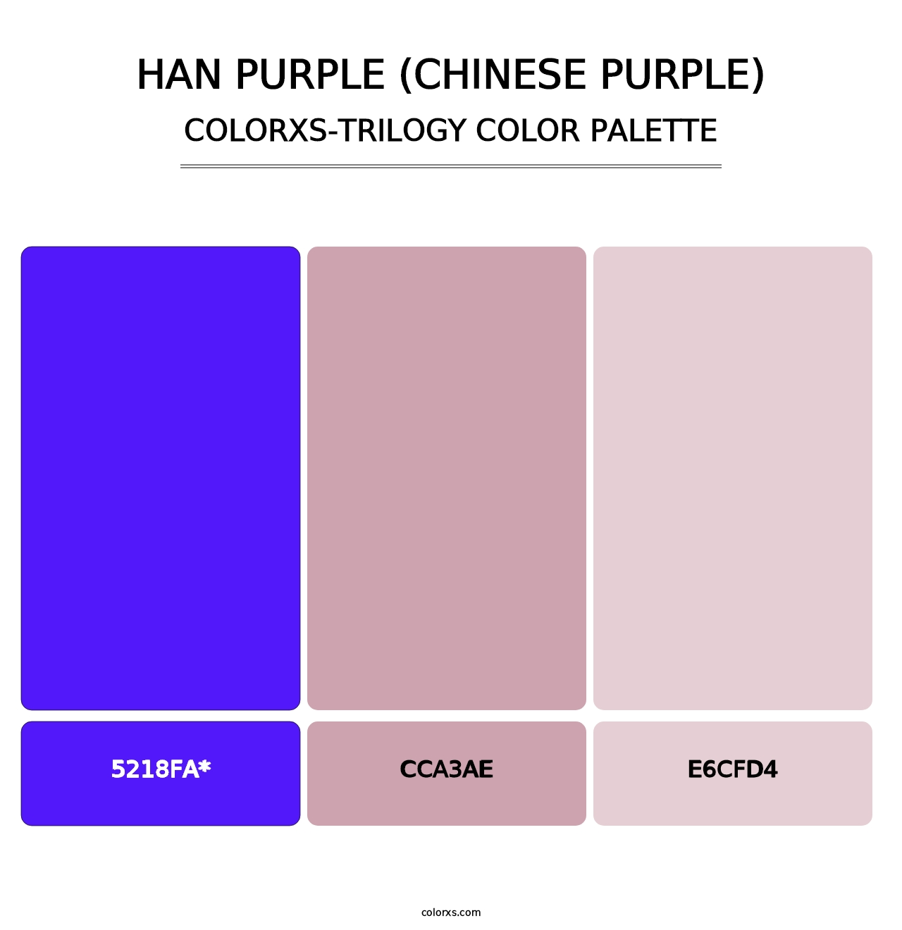 Han Purple (Chinese Purple) - Colorxs Trilogy Palette