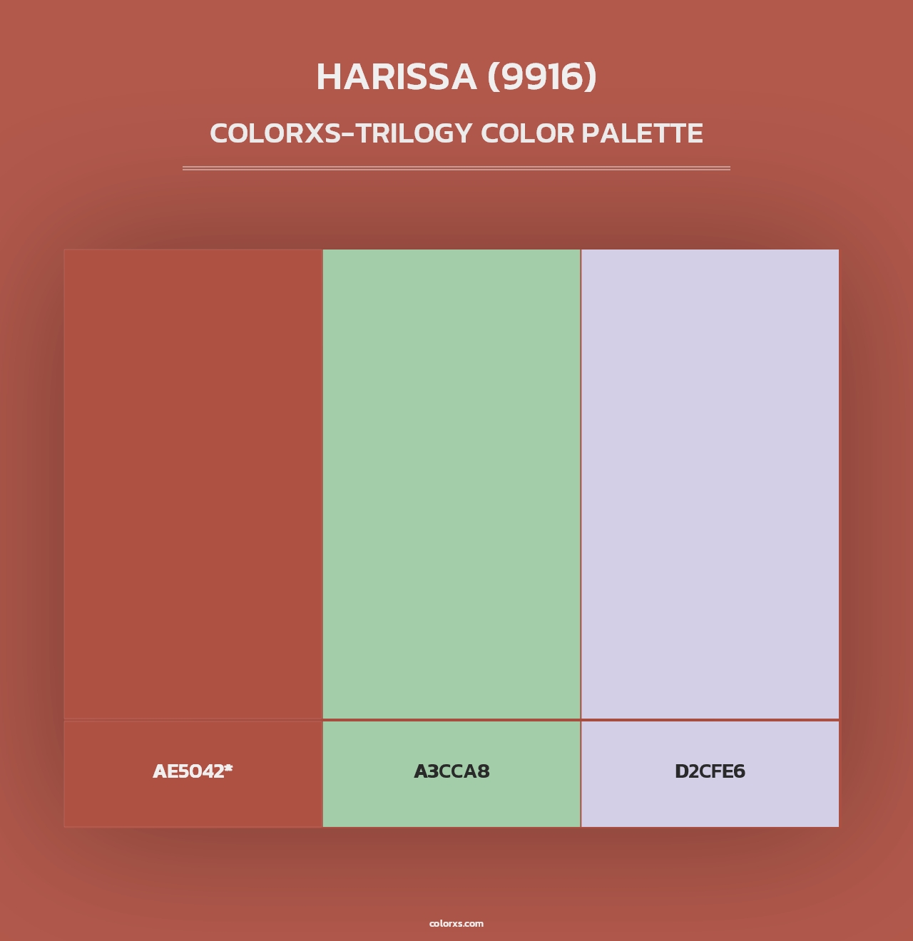 Harissa (9916) - Colorxs Trilogy Palette
