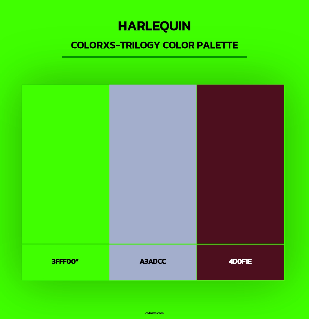 Harlequin - Colorxs Trilogy Palette