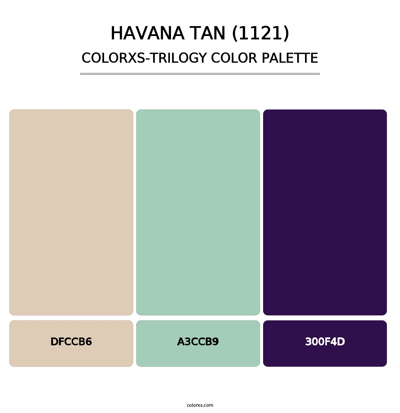 Havana Tan (1121) - Colorxs Trilogy Palette