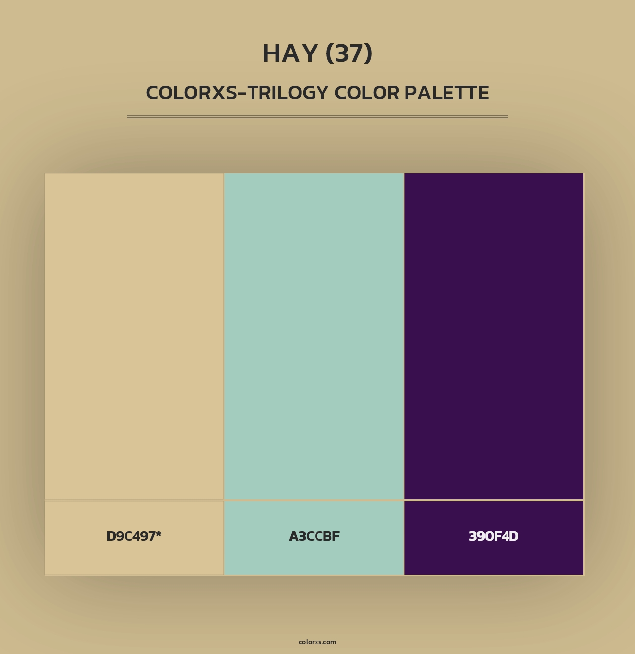 Hay (37) - Colorxs Trilogy Palette
