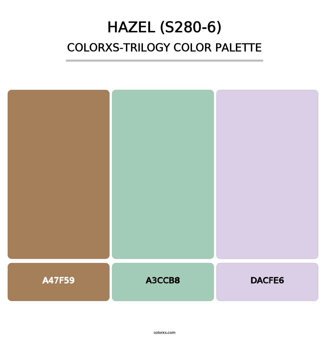 Hazel (S280-6) - Colorxs Trilogy Palette