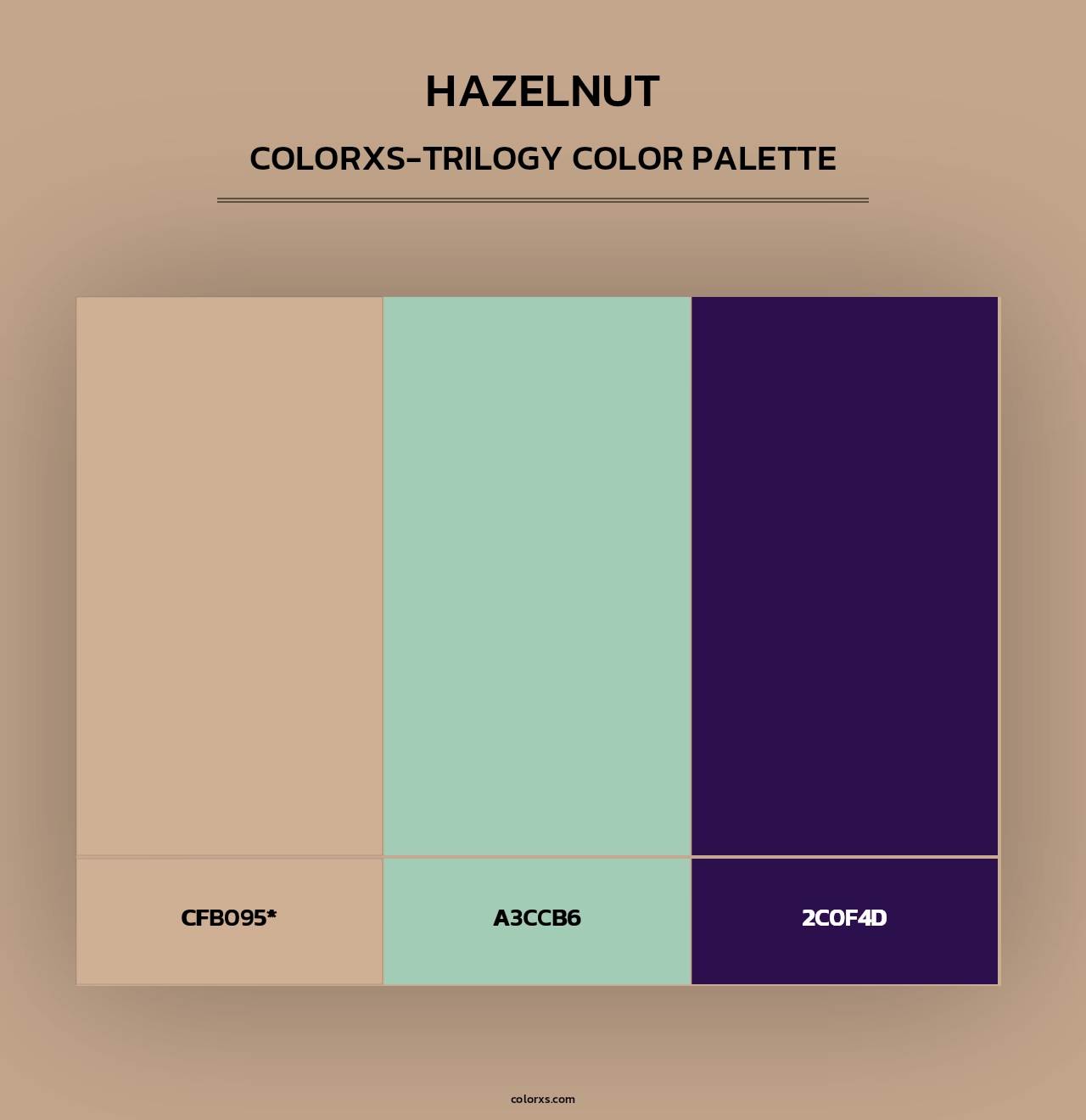Hazelnut - Colorxs Trilogy Palette