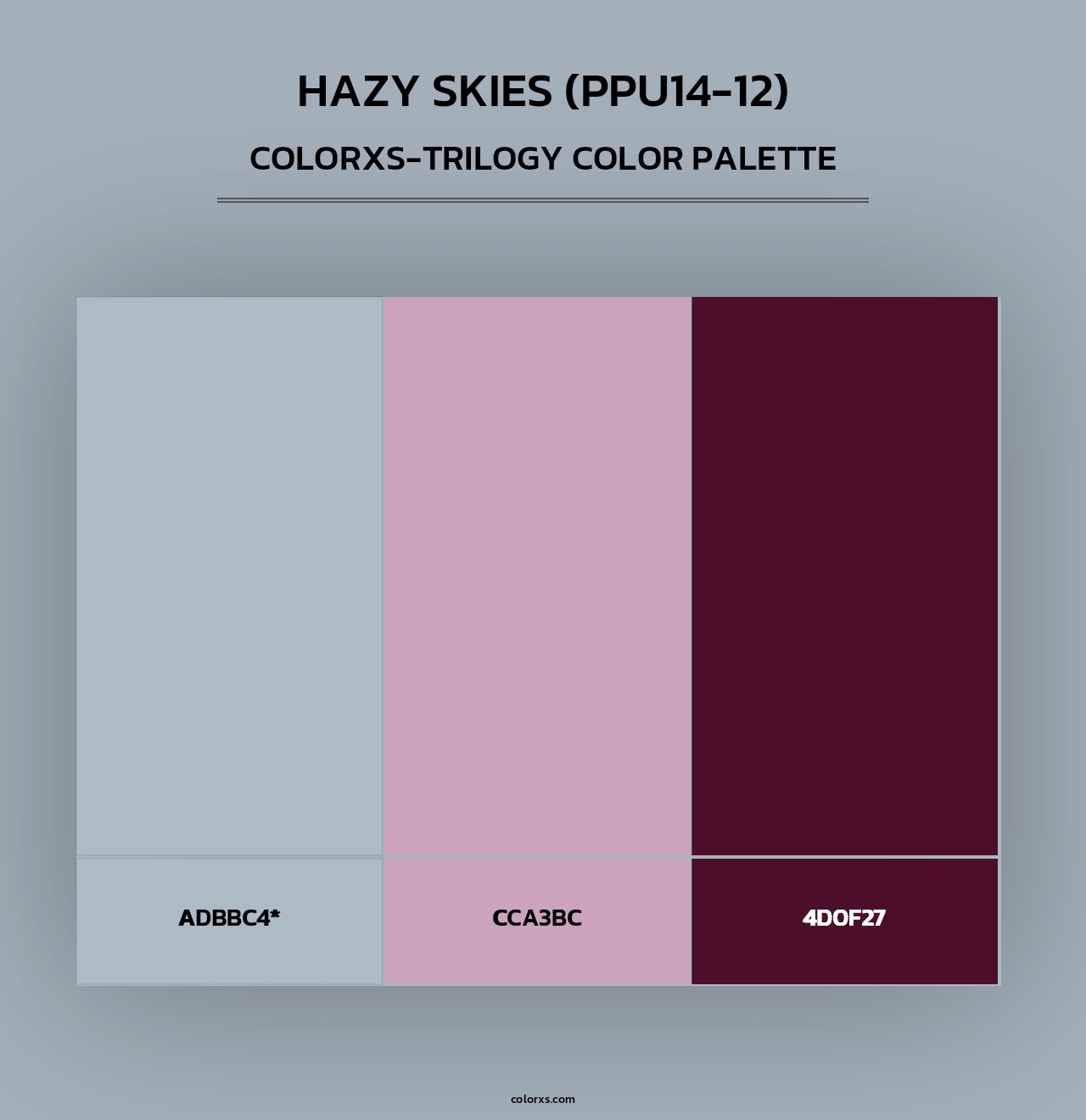 Hazy Skies (PPU14-12) - Colorxs Trilogy Palette