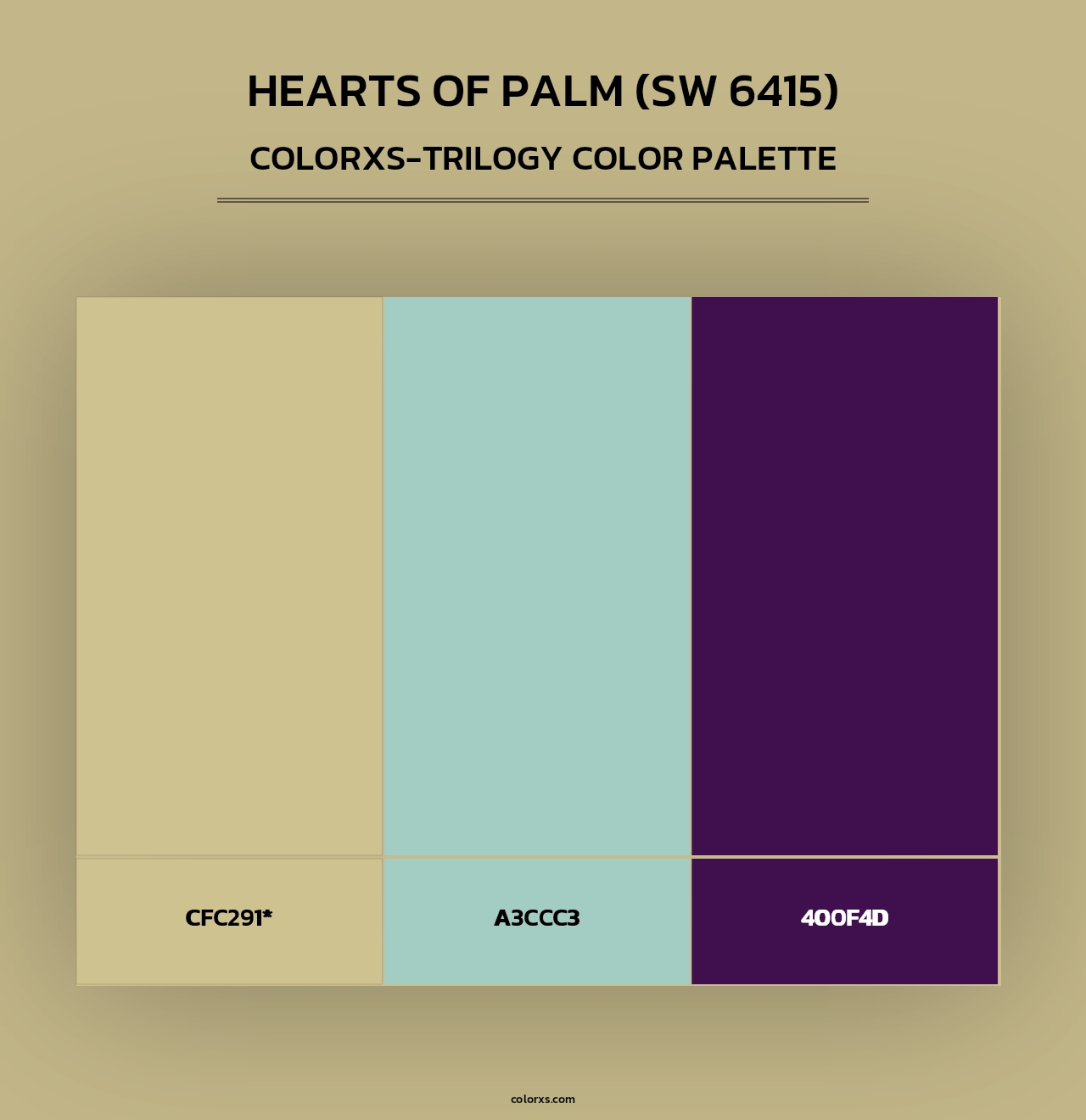 Hearts of Palm (SW 6415) - Colorxs Trilogy Palette