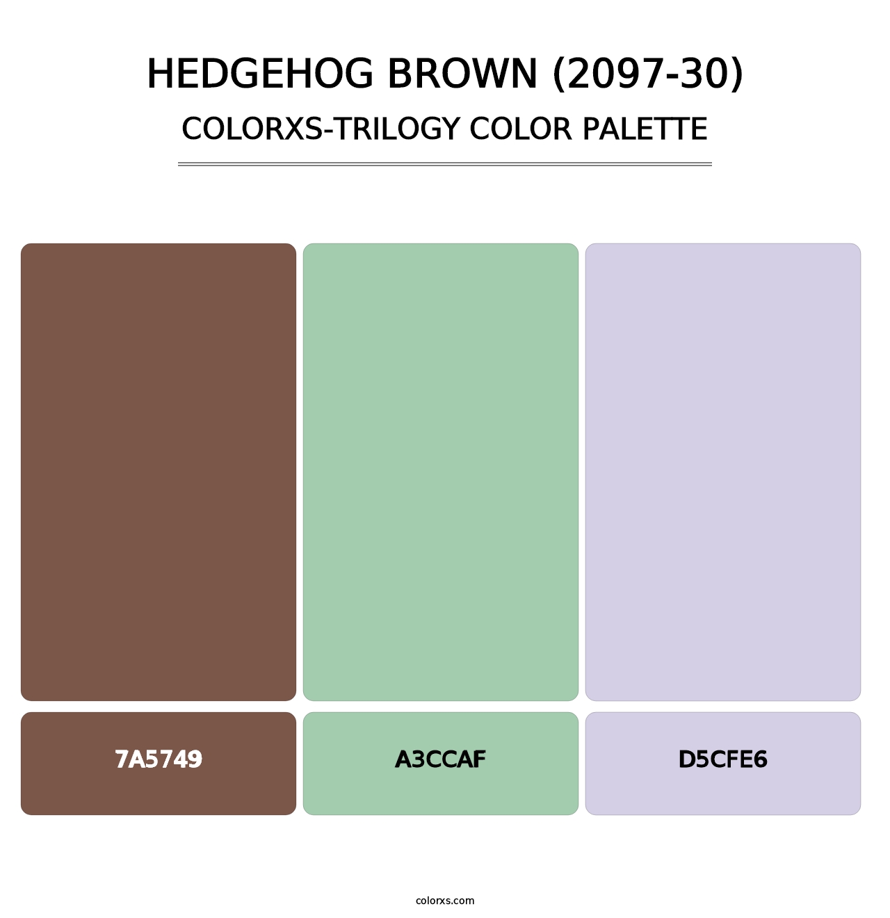 Hedgehog Brown (2097-30) - Colorxs Trilogy Palette