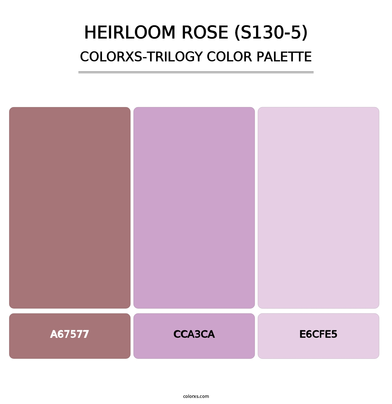 Heirloom Rose (S130-5) - Colorxs Trilogy Palette
