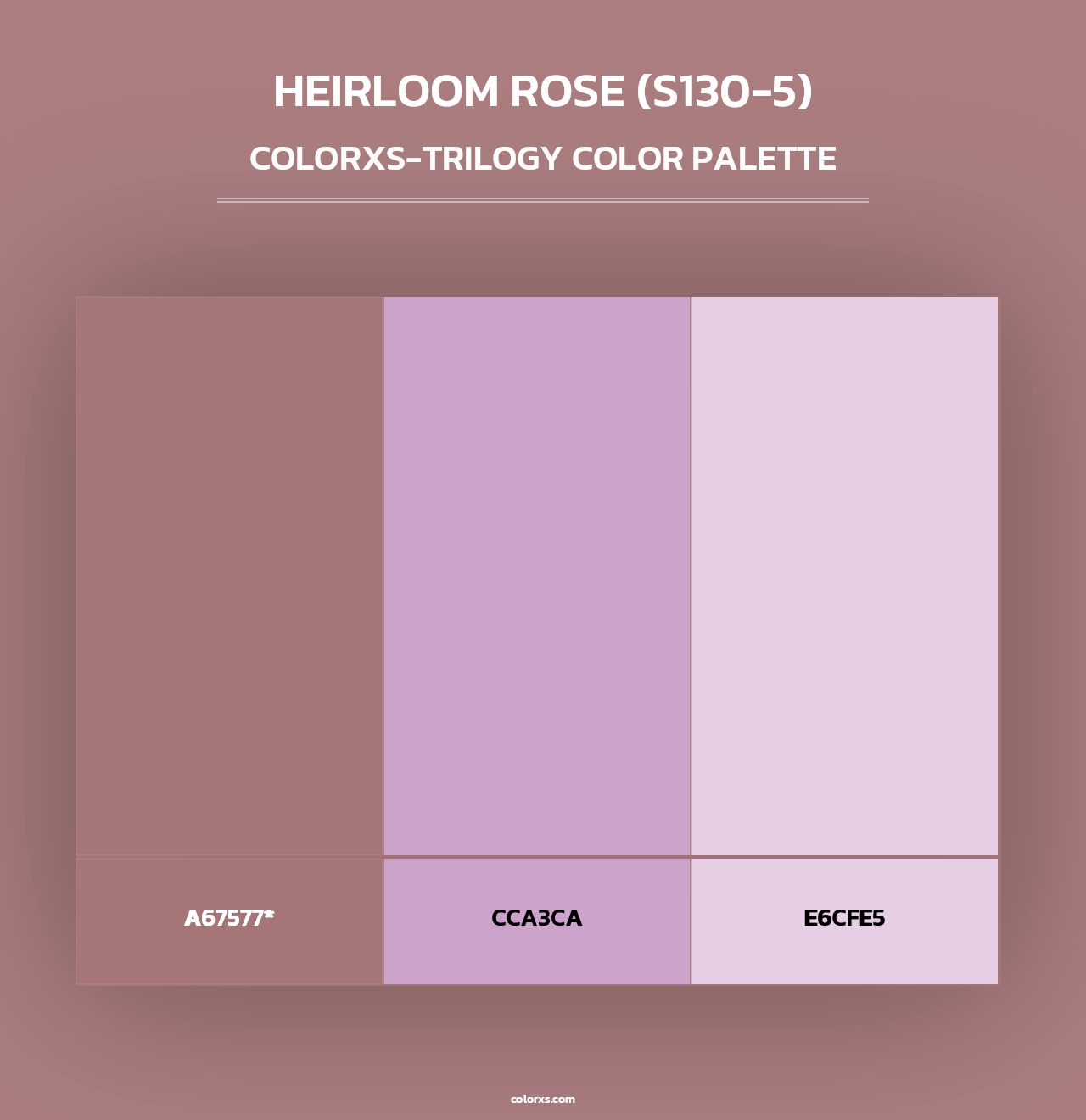 Heirloom Rose (S130-5) - Colorxs Trilogy Palette