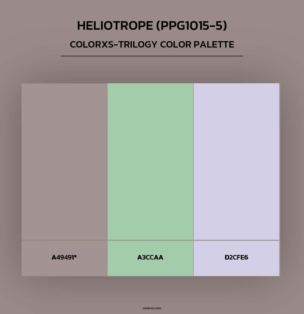 Heliotrope (PPG1015-5) - Colorxs Trilogy Palette