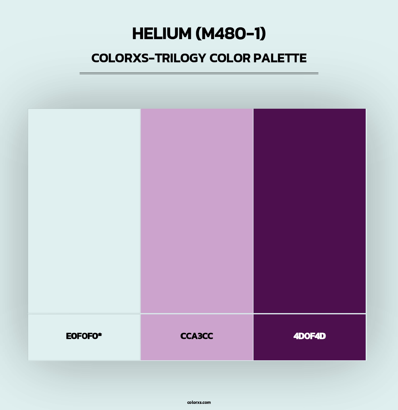 Helium (M480-1) - Colorxs Trilogy Palette