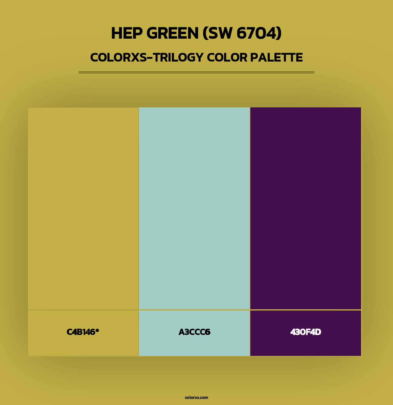 Hep Green (SW 6704) - Colorxs Trilogy Palette