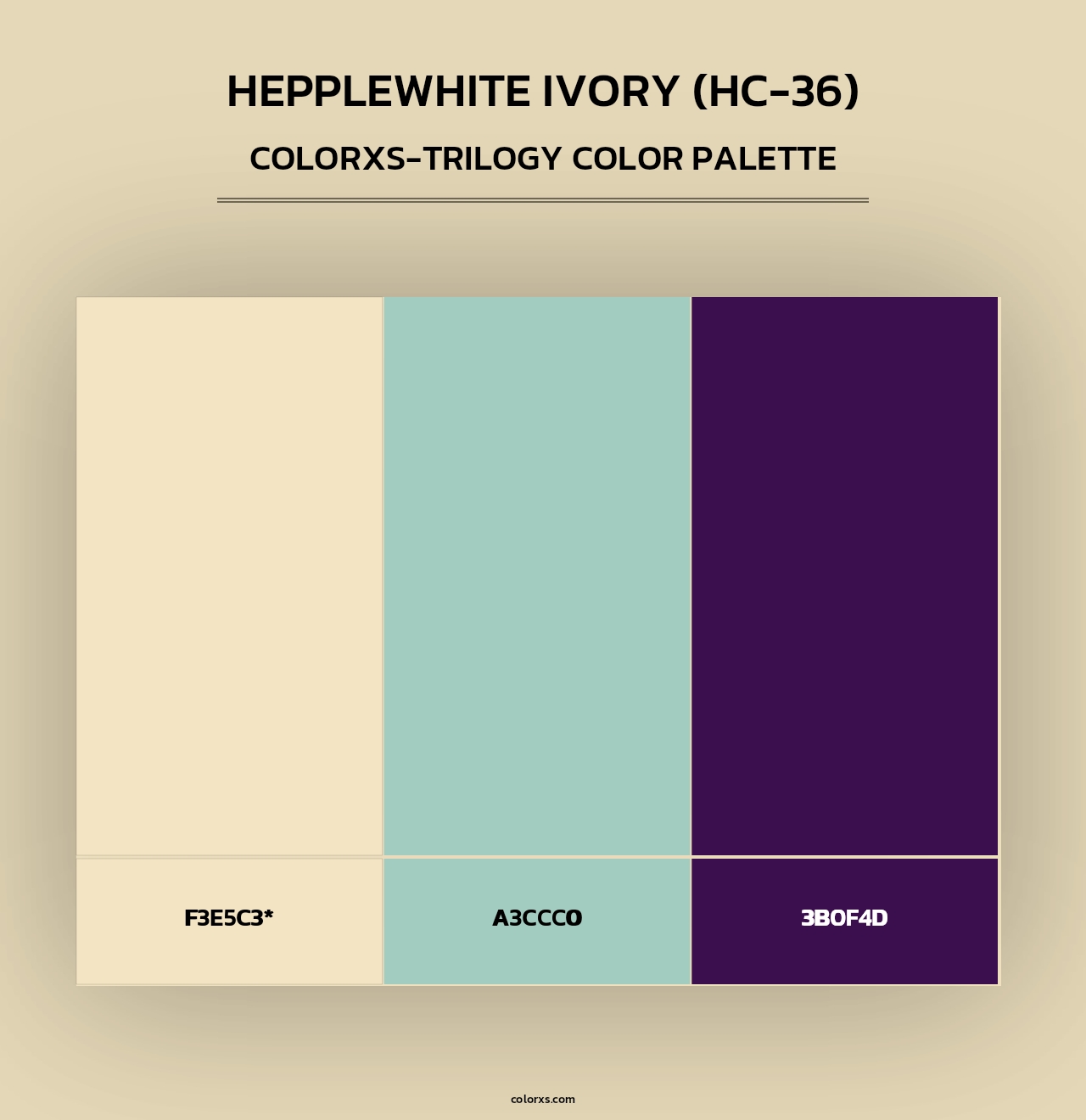 Hepplewhite Ivory (HC-36) - Colorxs Trilogy Palette