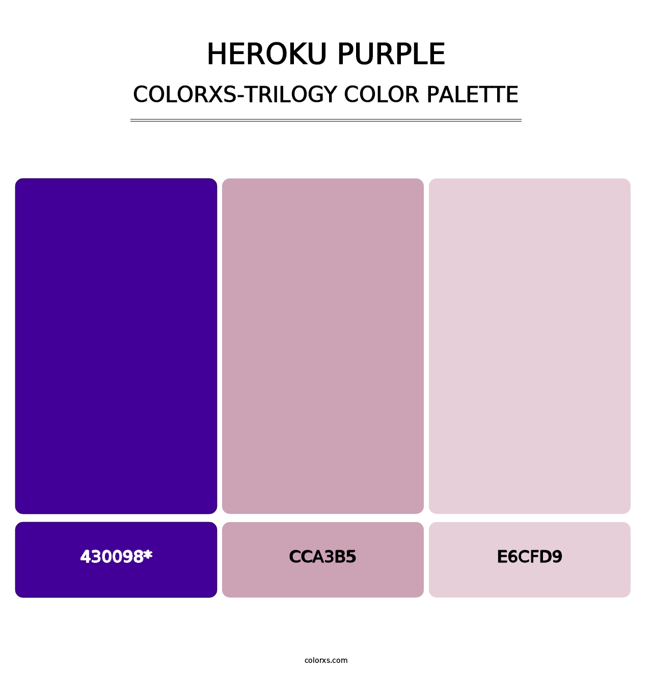 Heroku Purple - Colorxs Trilogy Palette
