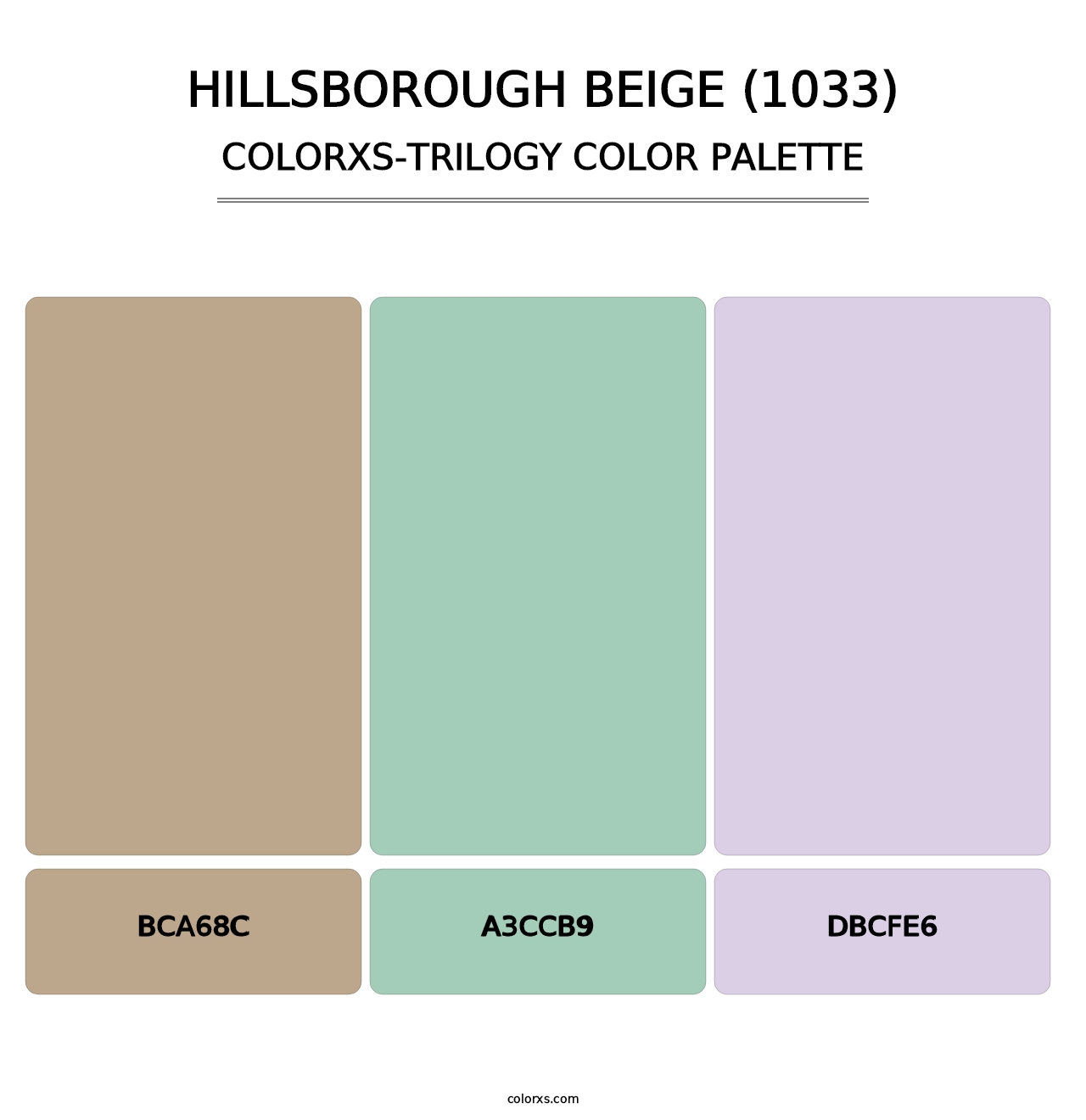 Hillsborough Beige (1033) - Colorxs Trilogy Palette