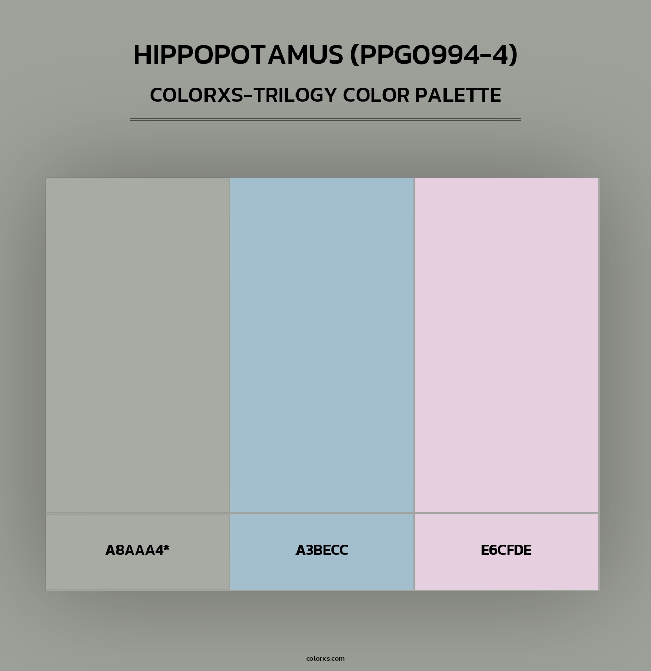 Hippopotamus (PPG0994-4) - Colorxs Trilogy Palette