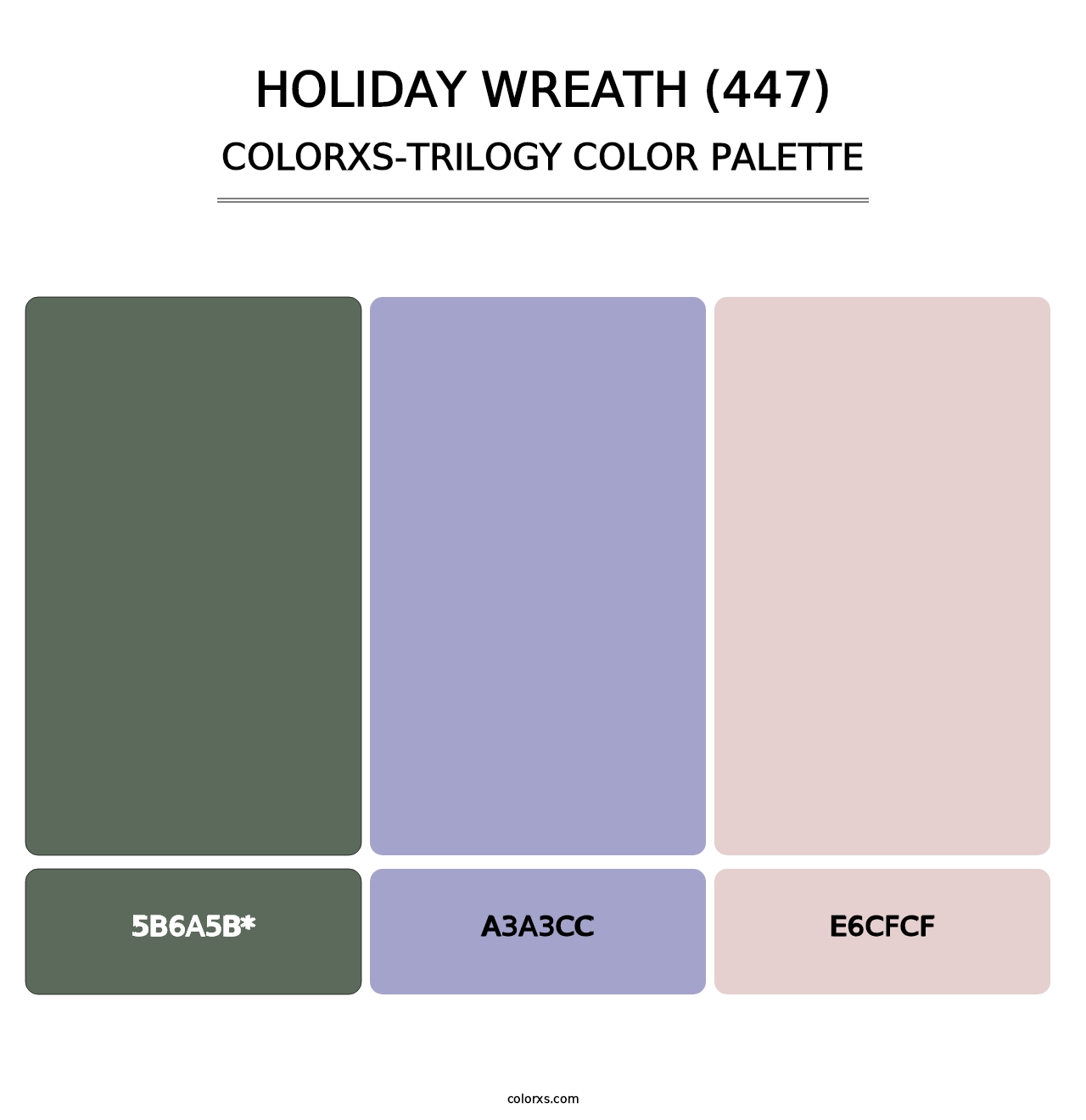 Holiday Wreath (447) - Colorxs Trilogy Palette