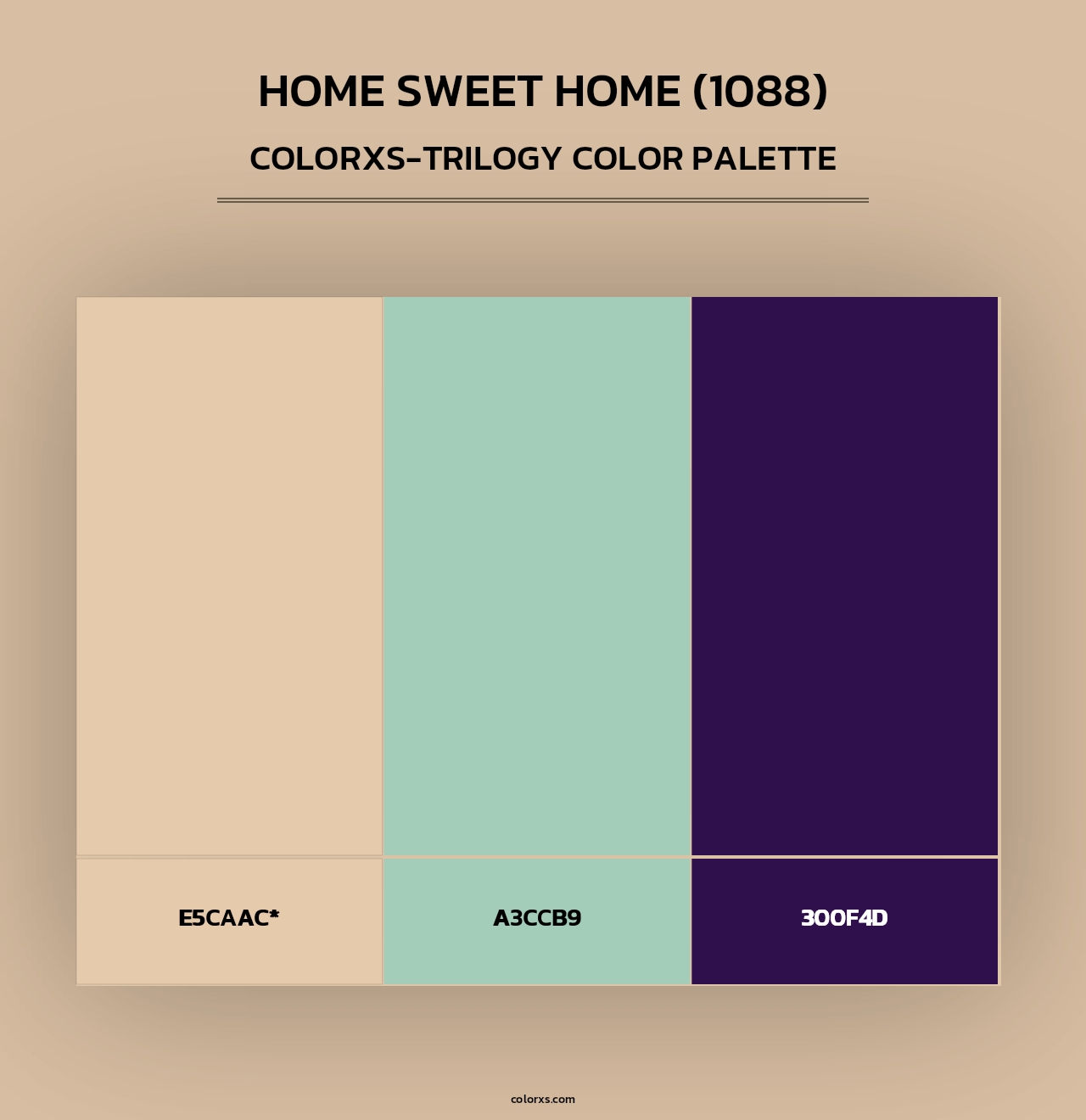Home Sweet Home (1088) - Colorxs Trilogy Palette