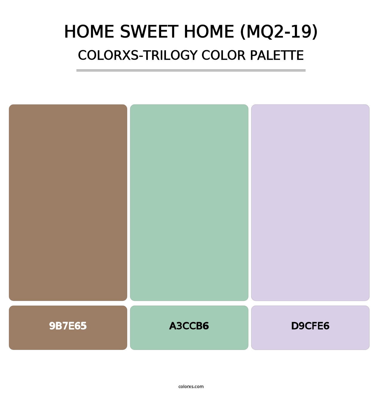 Home Sweet Home (MQ2-19) - Colorxs Trilogy Palette